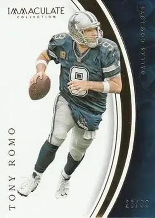 2016 Panini Immaculate Collection #63 - Tony Romo - Dallas Cowboys