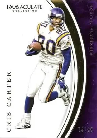 2016 Panini Immaculate Collection #80 - Cris Carter - Minnesota Vikings