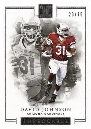 2016 Panini Impeccable #3 - David Johnson - Arizona Cardinals