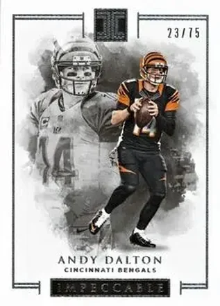 2016 Panini Impeccable #5 - Andy Dalton - Cincinnati Bengals