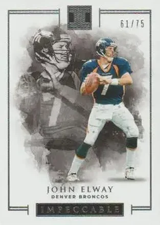 2016 Panini Impeccable #7 - John Elway - Denver Broncos