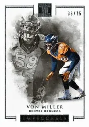 2016 Panini Impeccable #8 - Von Miller - Denver Broncos