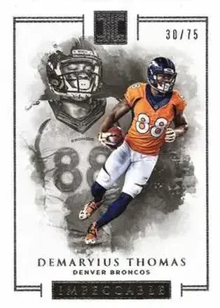 2016 Panini Impeccable #9 - Demaryius Thomas - Denver Broncos
