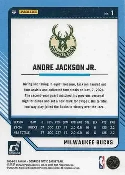 Back of Andre Jackson Jr.