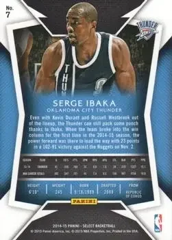 Back of Serge Ibaka