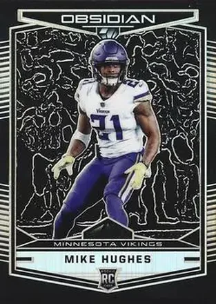 2018 Panini Obsidian - Electric Etch Orange #154 - Mike Hughes - Minnesota Vikings