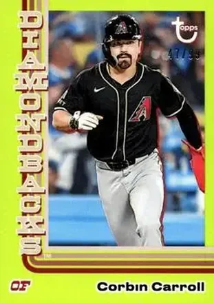 2024 Topps Brooklyn Collection - Chartreuse #4 - Corbin Carroll - Arizona Diamondbacks