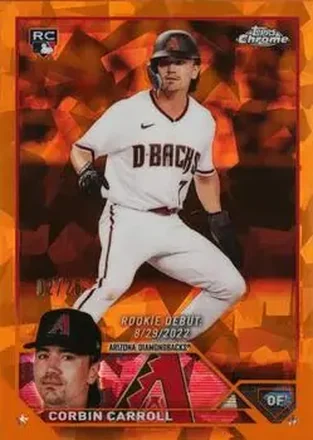 2023 Topps Chrome Update Sapphire Edition - Orange #USCS24 - Corbin Carroll - Arizona Diamondbacks