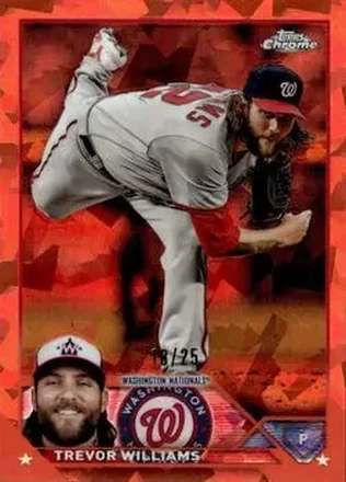 2023 Topps Chrome Update Sapphire Edition - Orange #USCS48 - Trevor Williams - Washington Nationals