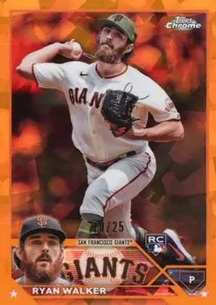 2023 Topps Chrome Update Sapphire Edition - Orange #USCS58 - Ryan Walker - San Francisco Giants