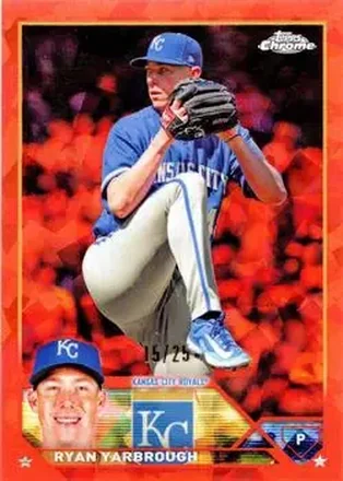 2023 Topps Chrome Update Sapphire Edition - Orange #USCS87 - Ryan Yarbrough - Kansas City Royals