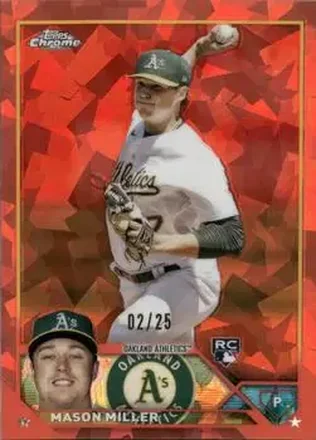 2023 Topps Chrome Update Sapphire Edition - Orange #USCS98 - Mason Miller - Oakland Athletics