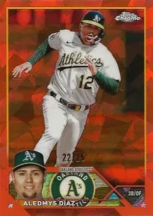2023 Topps Chrome Update Sapphire Edition - Orange #USCS118 - Aledmys Diaz - Oakland Athletics