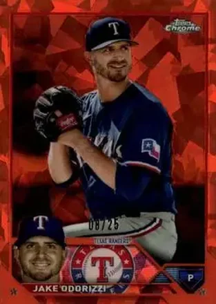 2023 Topps Chrome Update Sapphire Edition - Orange #USCS120 - Jake Odorizzi - Texas Rangers