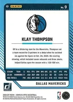Back of Klay Thompson