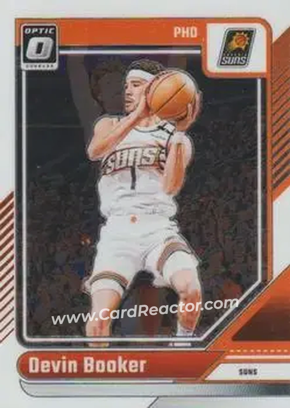 2024-25 Donruss Optic #11 - Devin Booker - Phoenix Suns - Front 2024-25 Donruss Optic #11 - Devin Booker - Phoenix Suns - Front