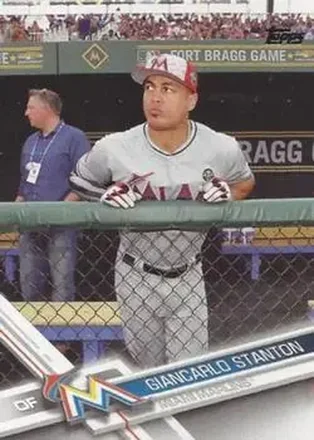 2017 Topps #25b - Giancarlo Stanton - Miami Marlins