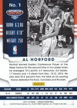 Back of Al Horford