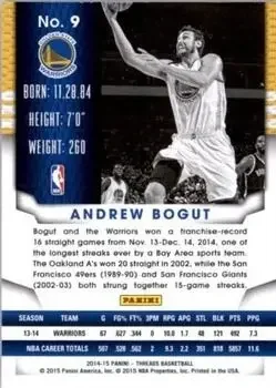 Back of Andrew Bogut
