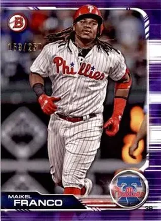 2019 Bowman - Purple #47 - Maikel Franco - Philadelphia Phillies