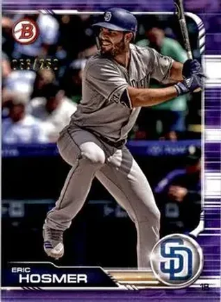2019 Bowman - Purple #86 - Eric Hosmer - San Diego Padres