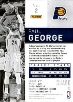 Back of Paul George