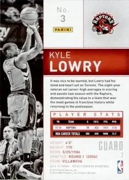 Back of Kyle Lowry