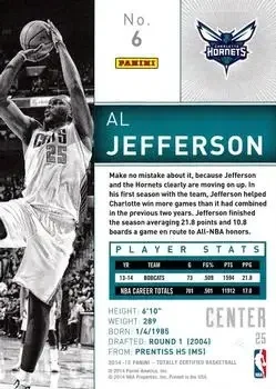 Back of Al Jefferson