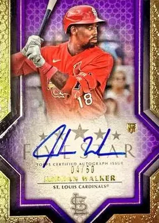 2023 Topps Five Star - Purple #FSA-JW - Jordan Walker - St. Louis Cardinals