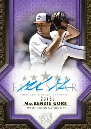 2023 Topps Five Star - Purple #FSA-MGO - Mackenzie Gore - Washington Nationals