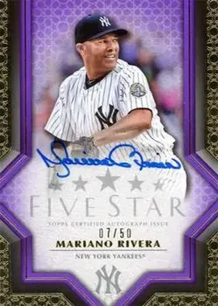 2023 Topps Five Star - Purple #FSA-MRI - Mariano Rivera - New York Yankees