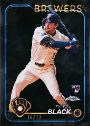 2024 Topps Chrome Update Sapphire Edition - Black Sapphire #USCS144 - Tyler Black - Milwaukee Brewers
