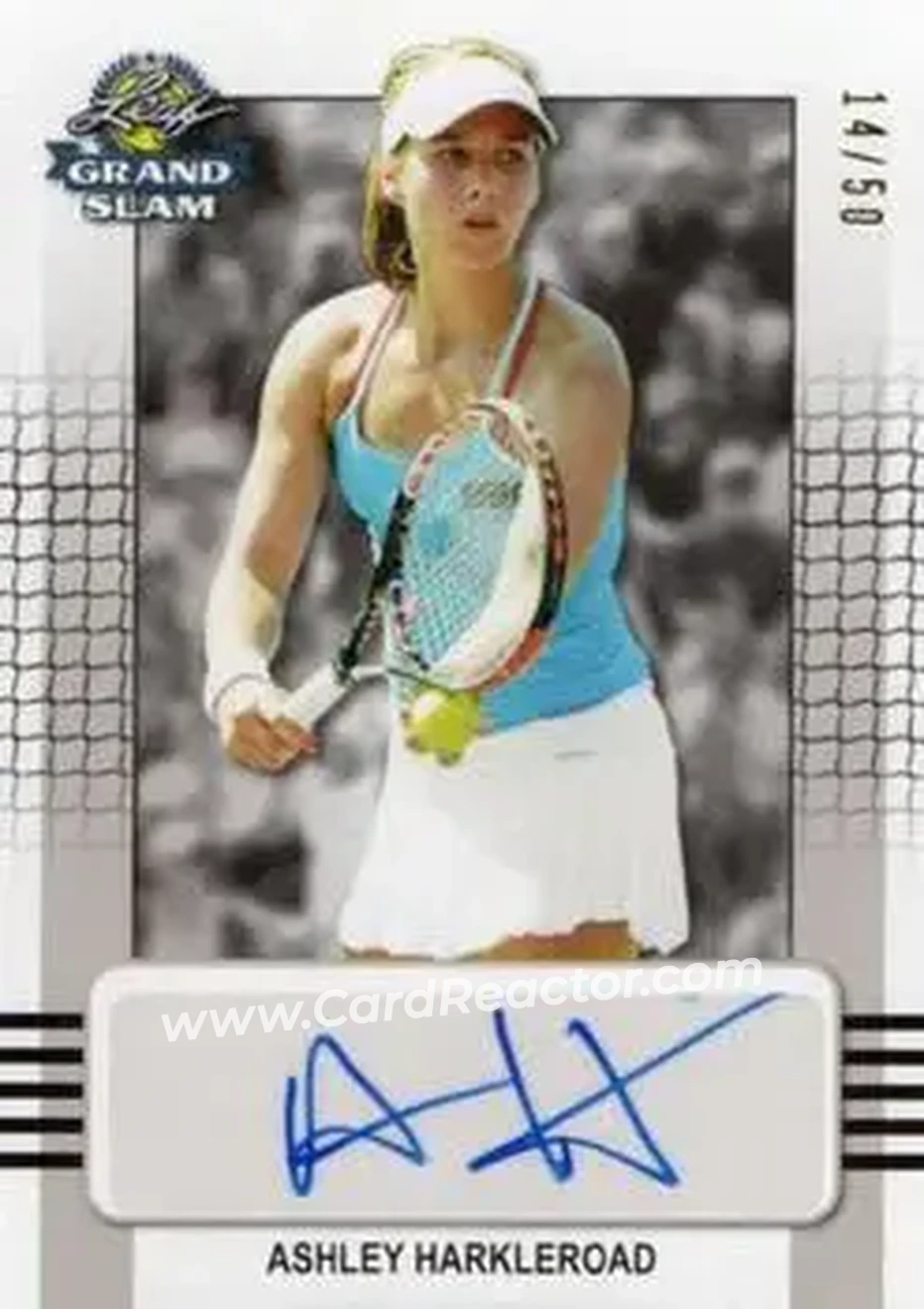 2018 Leaf Grand Slam - Silver #BA-AH1 - Ashley Harkleroad - Front