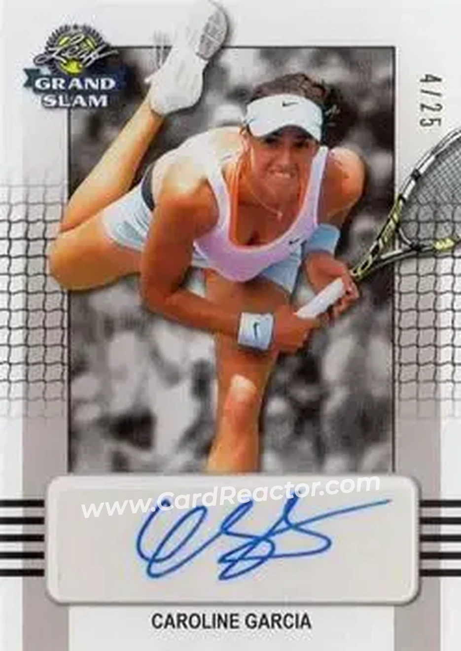 2018 Leaf Grand Slam - Silver #BA-CG1 - Caroline Garcia - Front
