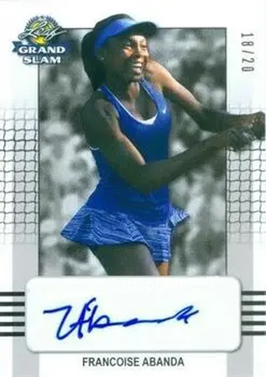 2018 Leaf Grand Slam - Silver #BA-FA1 - Francoise Abanda - Front