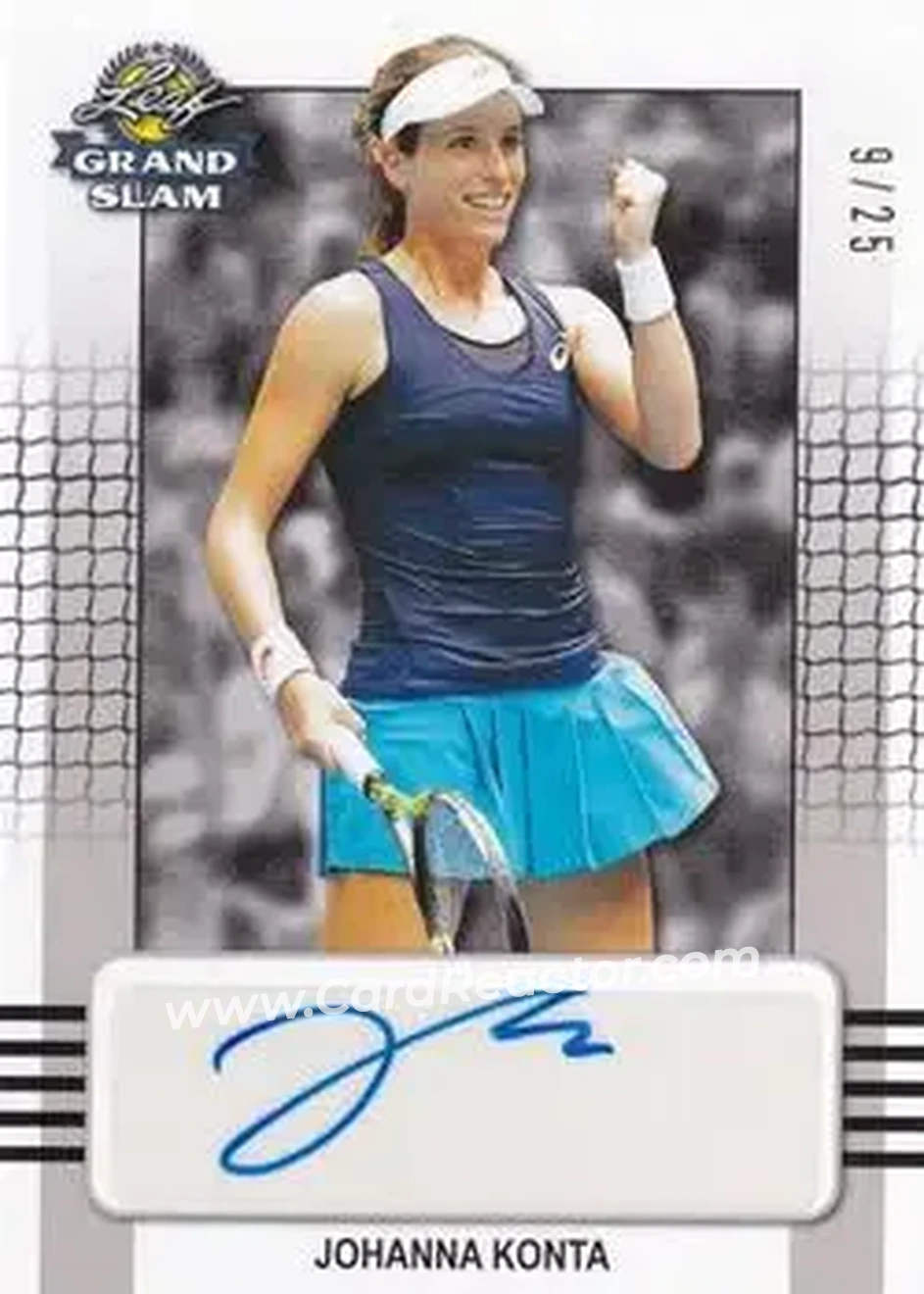 2018 Leaf Grand Slam - Silver #BA-JK1 - Johanna Konta - Front 2018 Leaf Grand Slam - Silver #BA-JK1 - Johanna Konta - Front