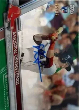 2017 Topps Clearly Authentic - Green #CAAU-ANB - Andrew Benintendi - Boston Red Sox