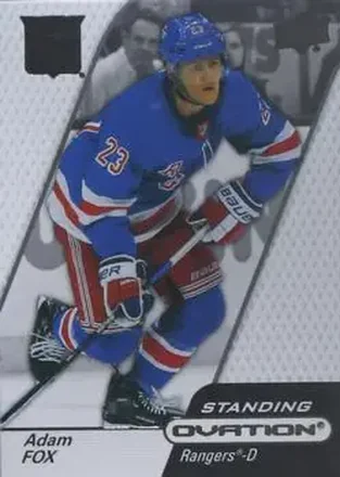 2023-24 Upper Deck Ovation - Standing Ovation Black #93 - Adam Fox - New York Rangers