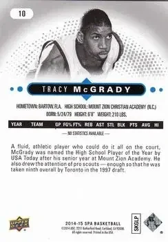 Back of Tracy McGrady