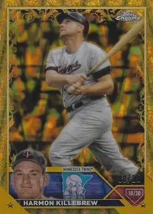 2023 Topps Gilded Collection - RayWave Gold Etch Refractors #62 - Harmon Killebrew - Minnesota Twins