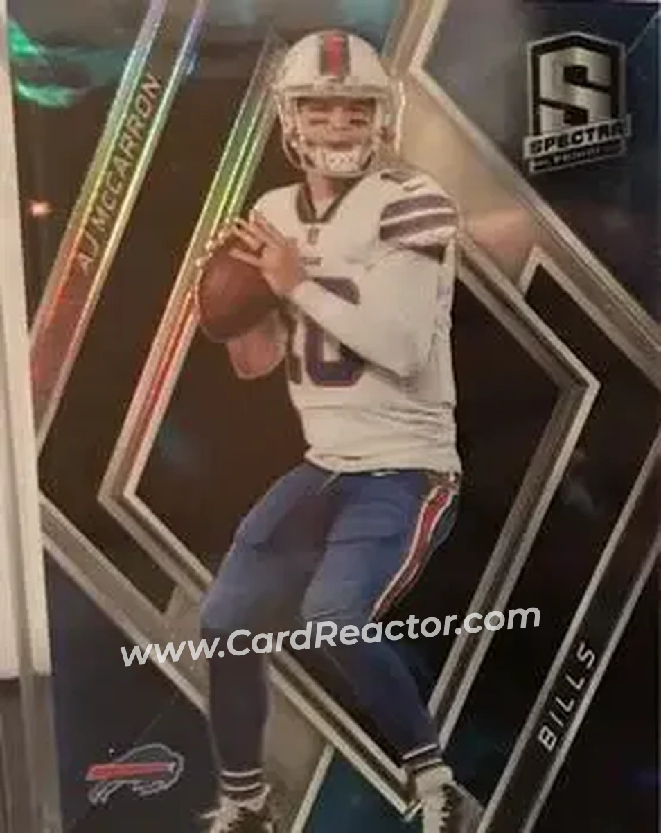 2018 Panini Spectra - Nebula #12 - A.J. McCarron - Buffalo Bills - Front