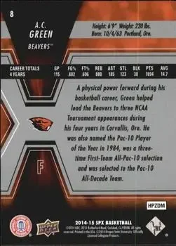 Back of A.C. Green