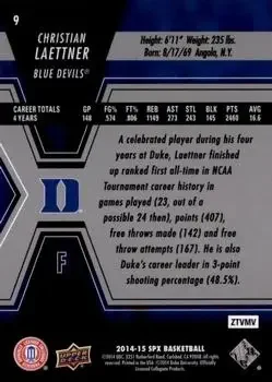 Back of Christian Laettner