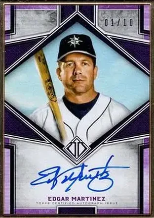 2019 Topps Transcendent Collection - Transcendent Autographs Purple #TCA-EM - Edgar Martinez - Seattle Mariners