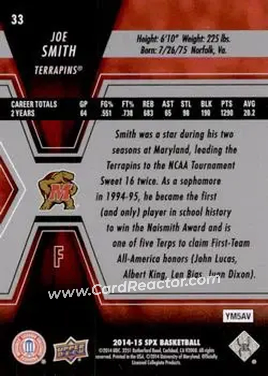 Back of Joe Smith
