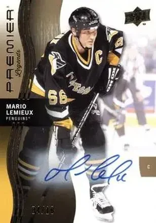 2023-24 Upper Deck Premier - Auto Gold #95 - Mario Lemieux - Pittsburgh Penguins