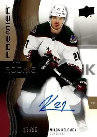 2023-24 Upper Deck Premier - Auto Gold #132 - Milos Kelemen - Arizona Coyotes