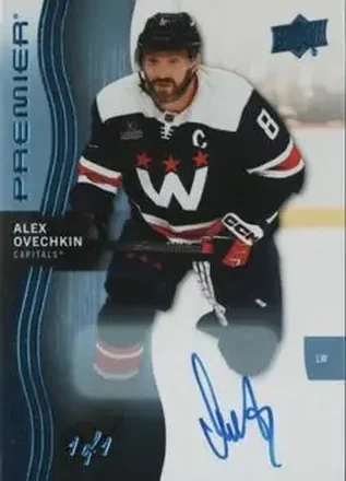 2023-24 Upper Deck Premier - Auto Platinum #58 - Alex Ovechkin - Washington Capitals