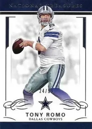 2016 Panini National Treasures #26 - Tony Romo - Dallas Cowboys