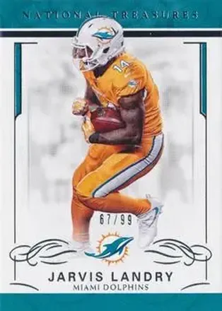 2016 Panini National Treasures #58 - Jarvis Landry - Miami Dolphins